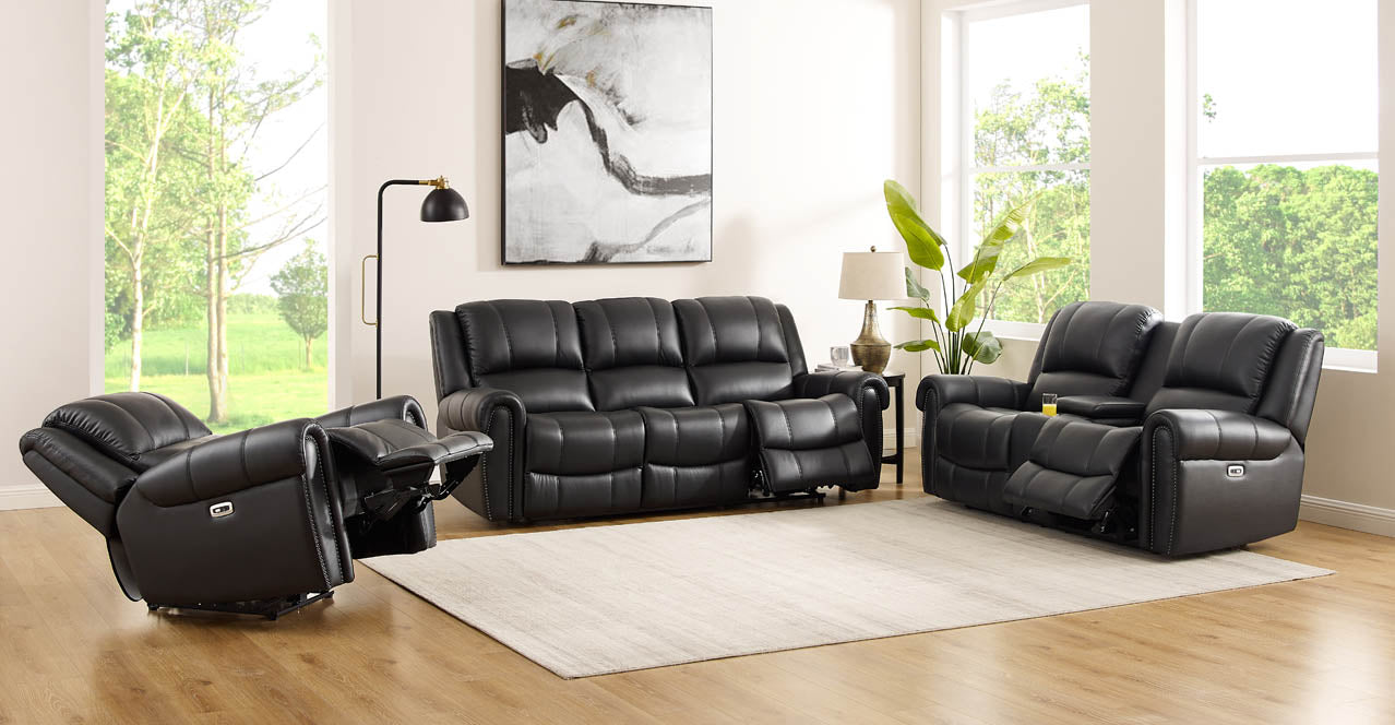 Marco Power Zero Gravity Reclining Sofa Collection, Black